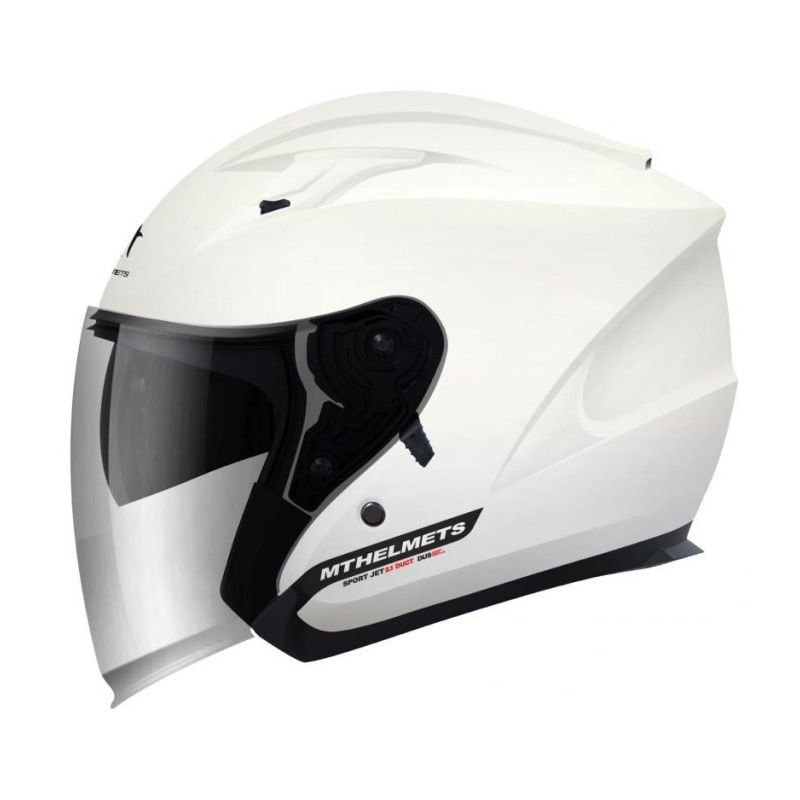 MT WYPRZEDAŻ KASK OTWARTY JET Z BLENDĄ AVENUE SOLID GLOSS PEARL WHIT