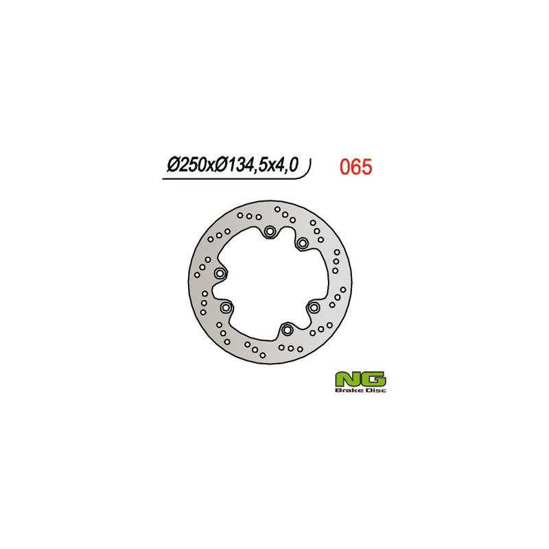NG TARCZA HAMULCOWA TYŁ SUZUKI DR 600/650/750/800 (250x134,5x4)