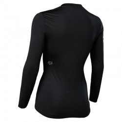 KOSZULKA TERMOAKTYWNA Z DŁUGIM RĘKAWEM FOX LADY TECBASE BLACK  ENDURO CROSS