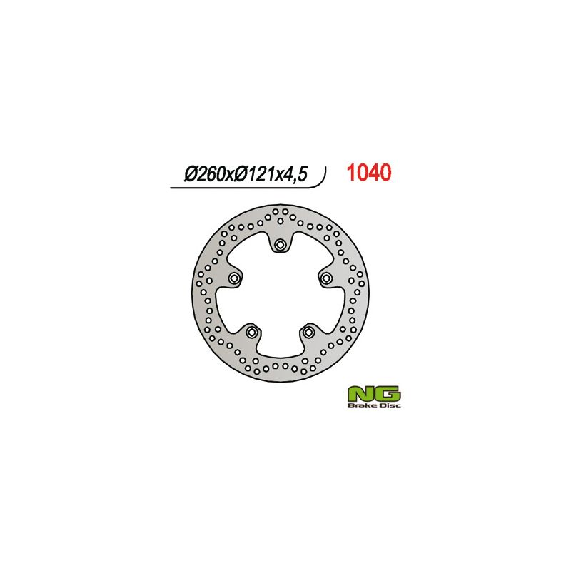 NG TARCZA HAMULCOWA PRZÓD SUZUKI AN 250/400/650 BURGMAN 03-18 (260X12