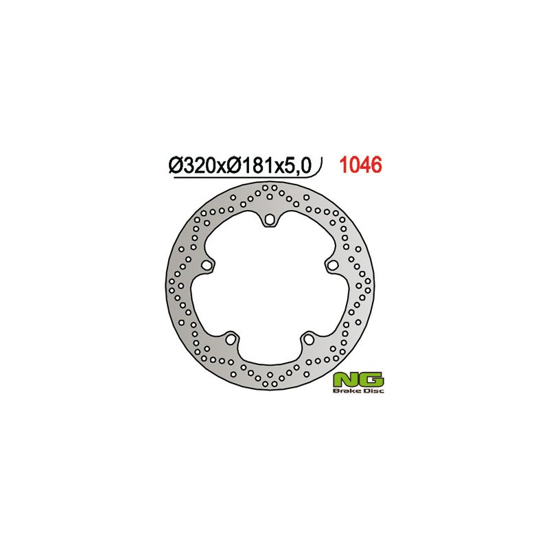 NG TARCZA HAMULCOWA PRZÓD BMW F 800/R850,1100,1150/K 1200/1300/1600 (