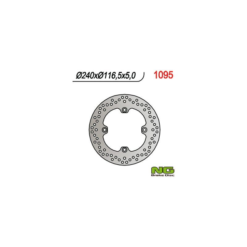 NG TARCZA HAMULCOWA TYŁ HONDA CBF 500/600/1000, CBR 600F 11-13 (240X1