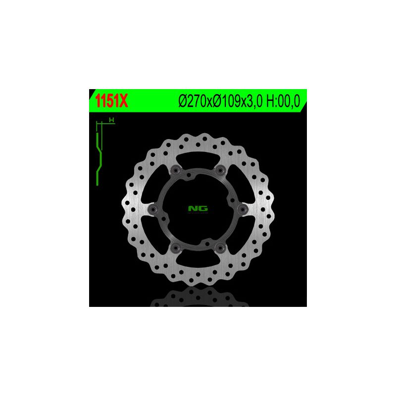 NG TARCZA HAMULCOWA PRZÓD KAWASAKI KXF 250/450, PŁYWAJĄCA 270MM (27