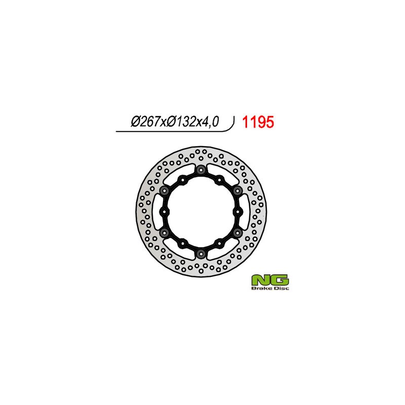 NG TARCZA HAMULCOWA PRZÓD YAMAHA RD/XZ/FZ/XJ/FZX/XV (PŁYWAJĄCA) (26