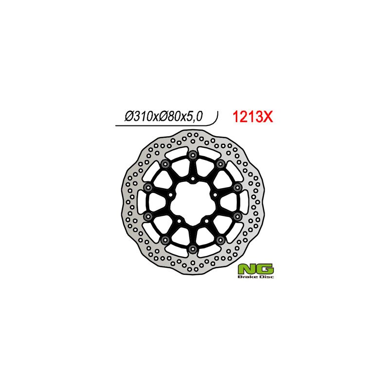 NG TARCZA HAMULCOWA PRZÓD KAWASAKI ZX6R 636 13-16, Z800 12-16, ZX10R 