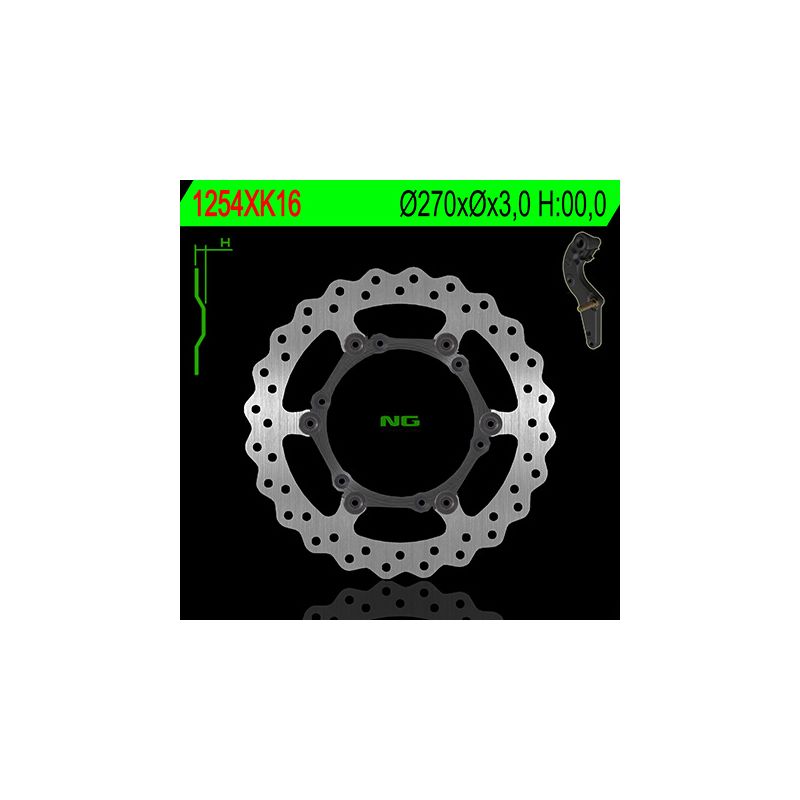 NG TARCZA HAMULCOWA PRZÓD Z ADAPTEREM OVERSIZE KTM / HUSABERG 270X3 (