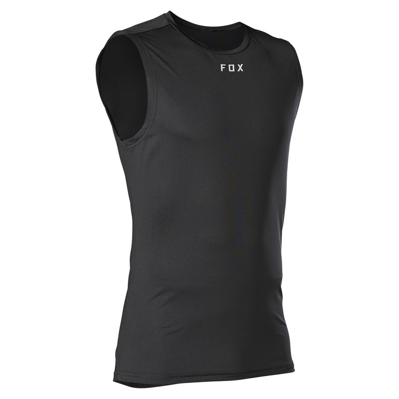 KOSZULKA TERMOAKTYWNA BEZ RĘKAWÓW FOX TECBASE BLACK  ENDURO CROSS
