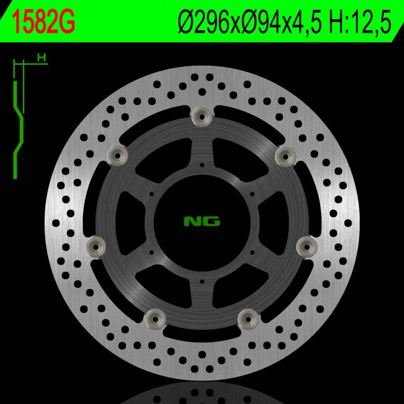 NG TARCZA HAMULCOWA PRZÓD HONDA CBR 600F 01-07 (ABS) ŚRODEK ALUMINIO