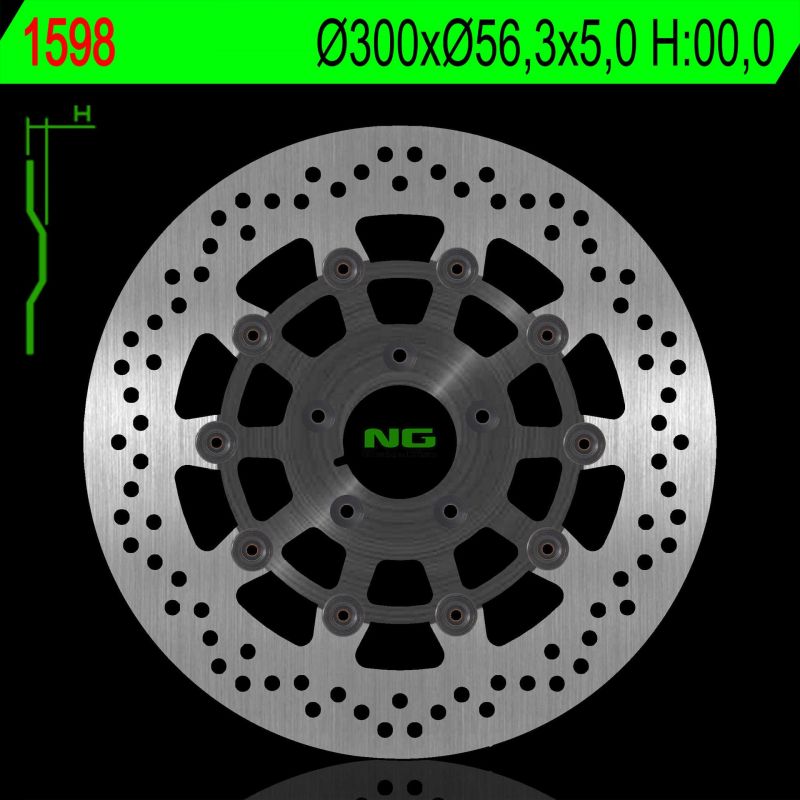 NG TARCZA HAMULCOWA PRZÓD HARLEY DAVIDSON 883/1200/1450/1584/1690/174