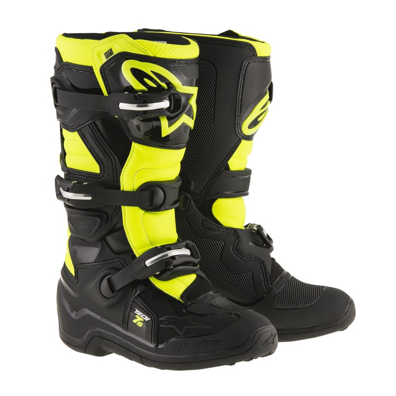 BUTY ALPINESTARS JUNIOR TECH 7S BLACK/FLUO YELLOW 