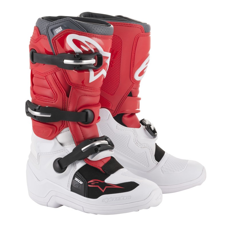 BUTY ALPINESTARS JUNIOR TECH 7S WHITE/RED GREY 
