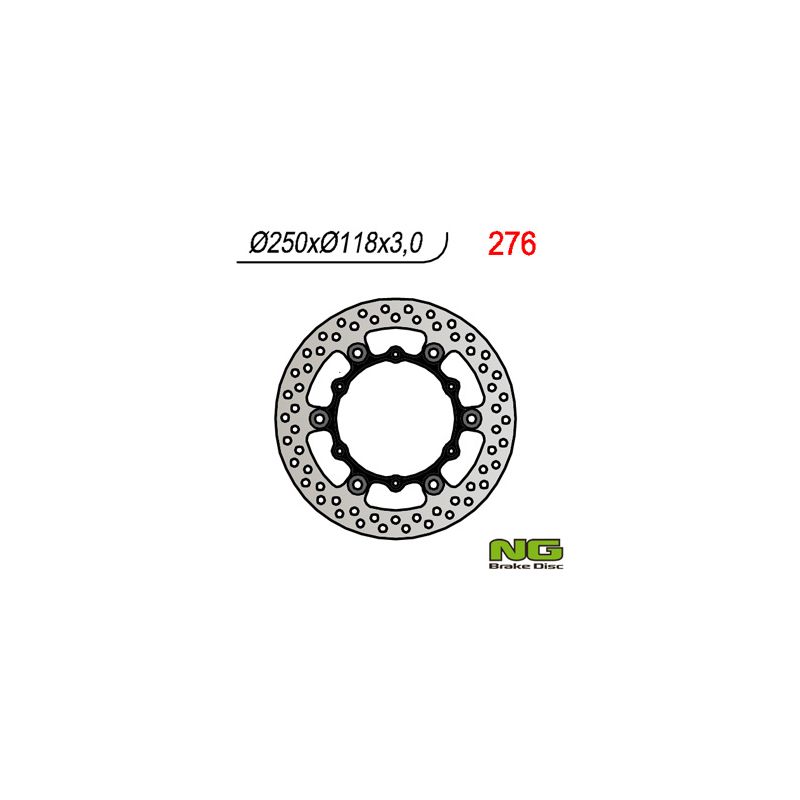 NG TARCZA HAMULCOWA PRZÓD YAMAHA YZ/YZF/WRF 01-19 PŁYWAJĄCA (250x11