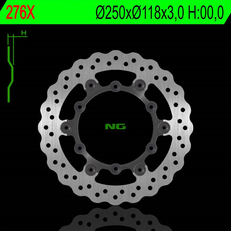 NG TARCZA HAMULCOWA PRZÓD YAMAHA YZ/YZF 01-16, WRF 02-17 PŁYWAJĄCA 