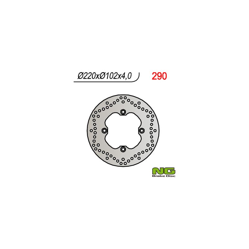 NG TARCZA HAMULCOWA TYŁ APRILIA RS 50 (99-05), TUONO 50`03-07 (220X10
