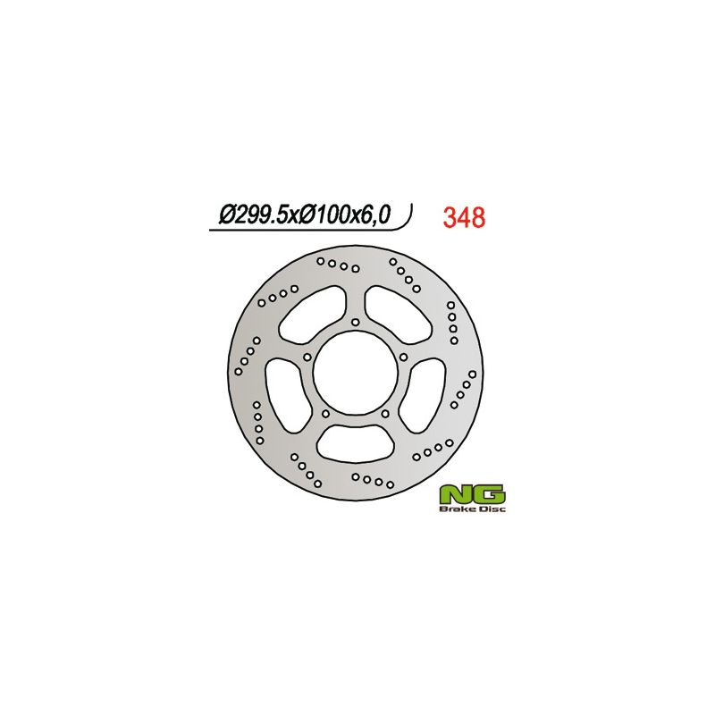NG TARCZA HAMULCOWA PRZÓD SUZUKI VL 1500 LC (299x100x6) (5x8,5mm)