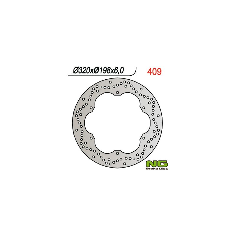 NG TARCZA HAMULCOWA PRZÓD YAMAHA XJ 600 92-97, XVZ 1300 96-07, XJ 600