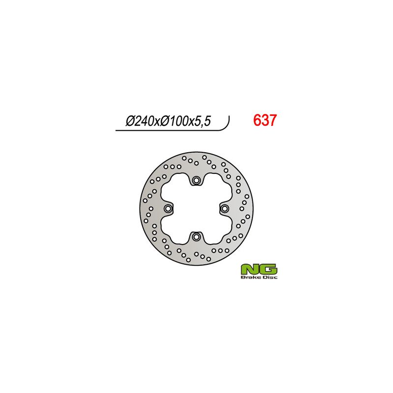 NG TARCZA HAMULCOWA TYŁ KAWASAKI ZZR 600 93-03, ZR7 98-03, ZR 550 (24