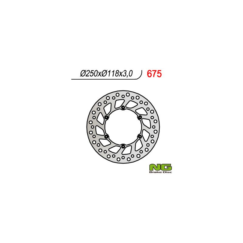 NG TARCZA HAMULCOWA PRZÓD SUZUKI RM/RMZ 250/DRZ, YAMAHA YZ/YZF/WR 02-