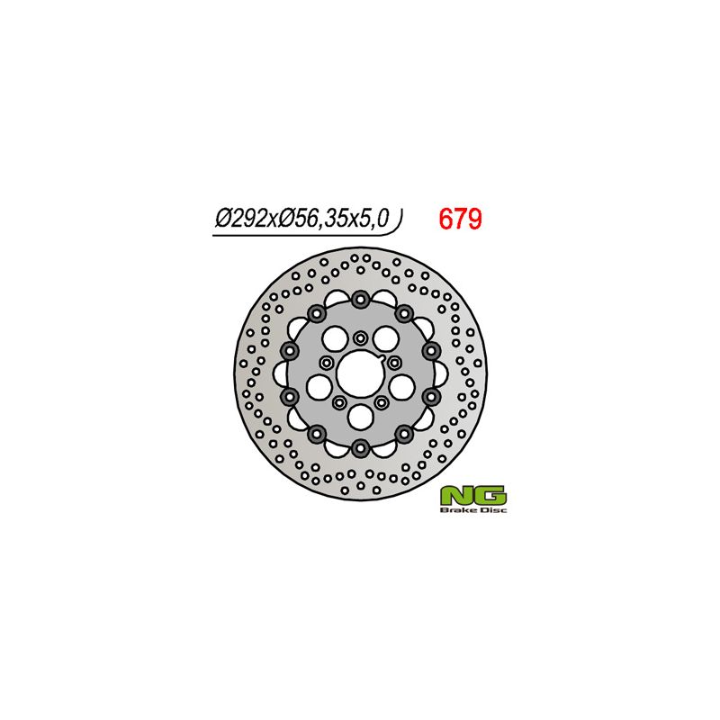 NG TARCZA HAMULCOWA PRZÓD HARLEY-DAVIDSON 883/1200/1340/1450/1584/169