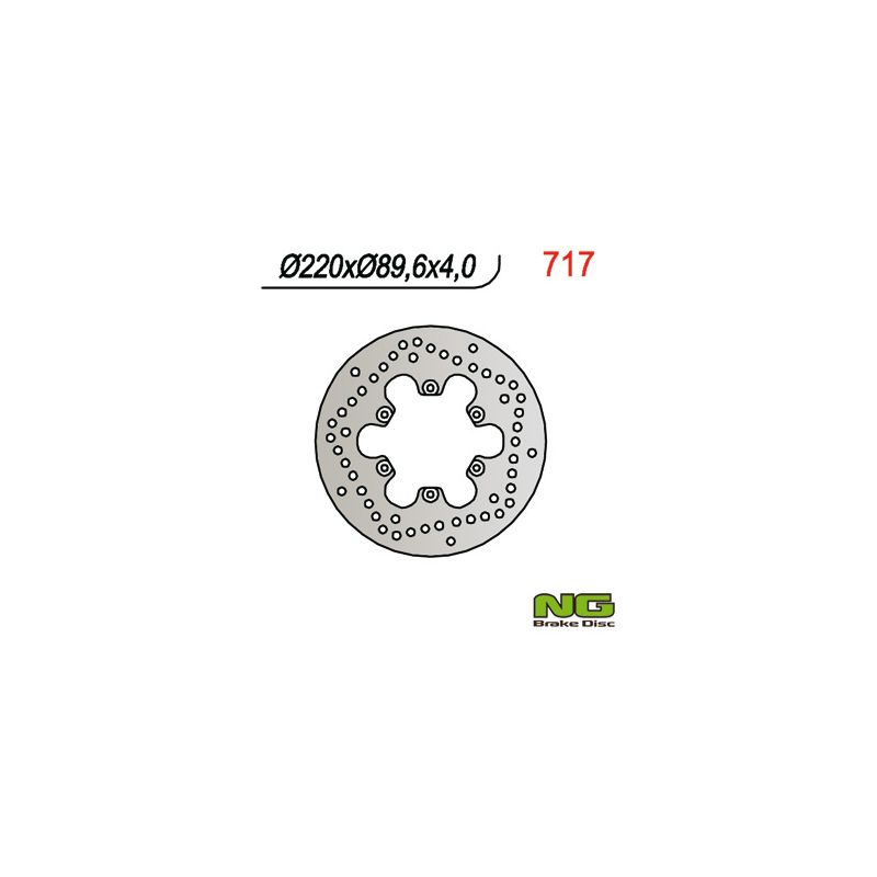 NG TARCZA HAMULCOWA PRZÓD/TYŁ MALAGUTI 125/150/180/200/250/400 (220x