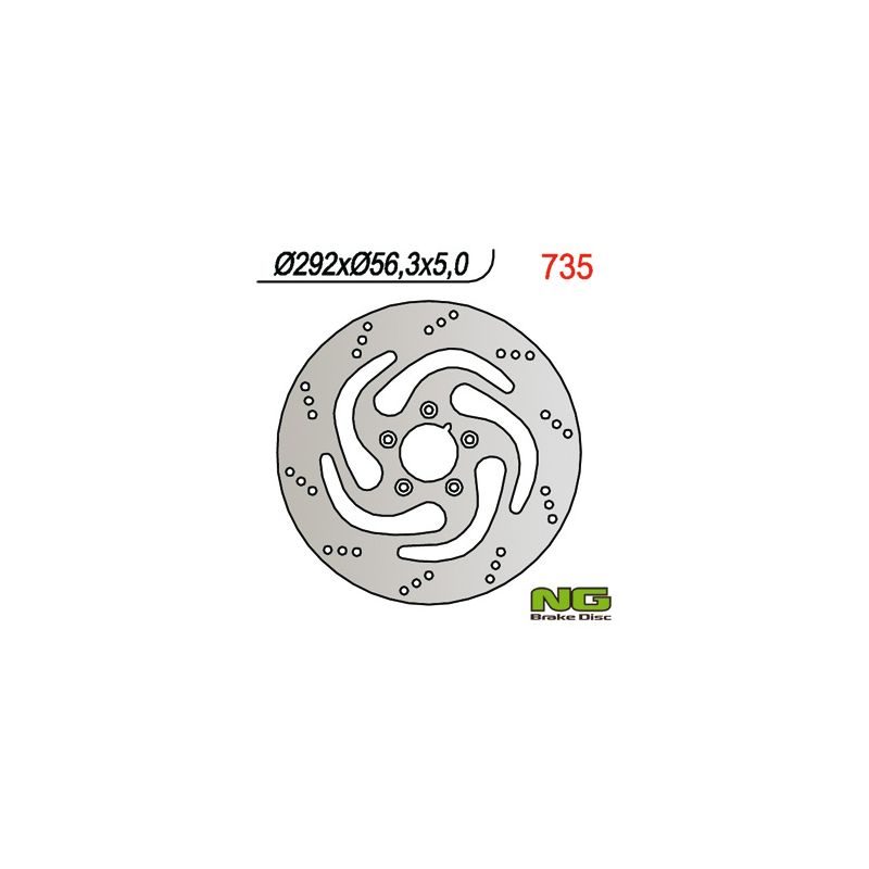 NG TARCZA HAMULCOWA PRZÓD HARLEY-DAVIDSON 883/1200/1450/1584/1690/134