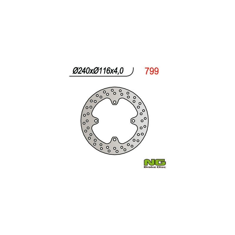 NG TARCZA HAMULCOWA TYŁ KAWASAKI KX 125/250 (03-08), KXF 250 (04-19),