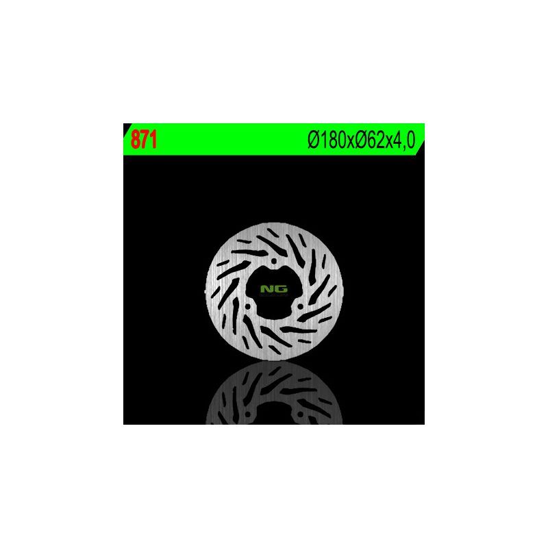 NG TARCZA HAMULCOWA TYŁ SHERCO 50/125/290 (180X62X4) (3X10,5MM)