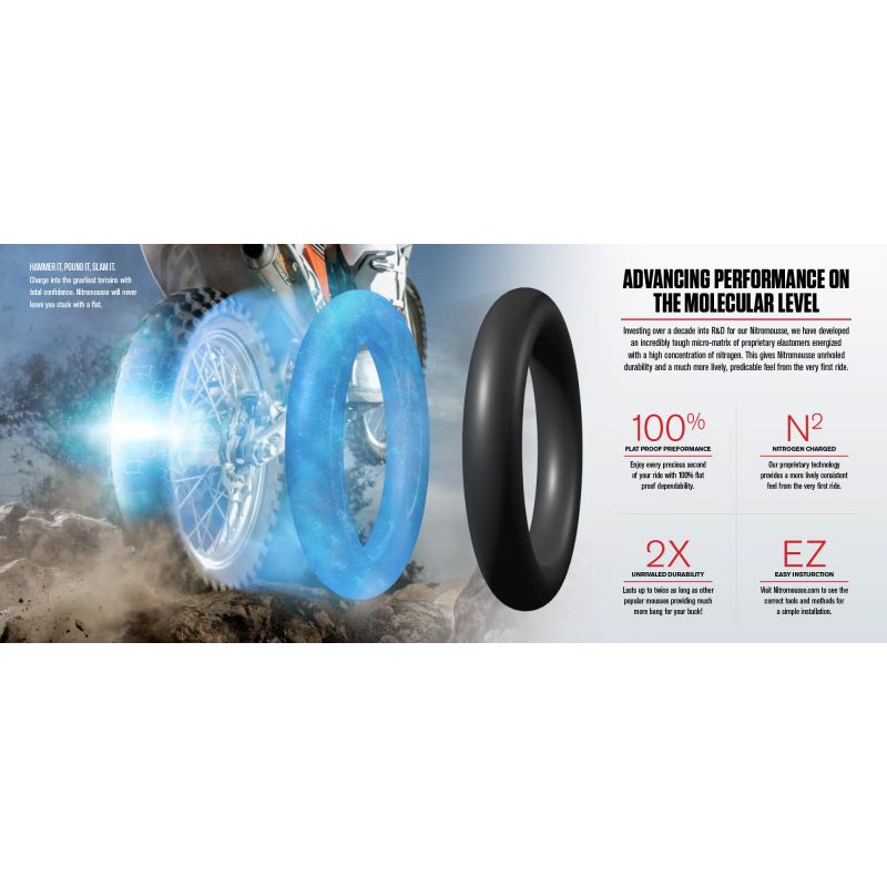 NUETECH NITROMOUSSE MOUSSE 140/80-18 SOFT - MIĘKKI (ŻEL 85G. W ZESTA