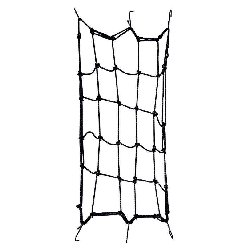 OXFORD SIATKA (PAJĄK) NA BAGAŻE Z 6 HAKAMI 30CM/30CM KOLOR CZARNY (Z