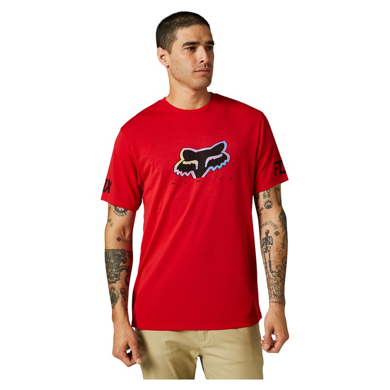 T-SHIRT FOX VENZ TECH FLAME RED  ENDURO CROSS