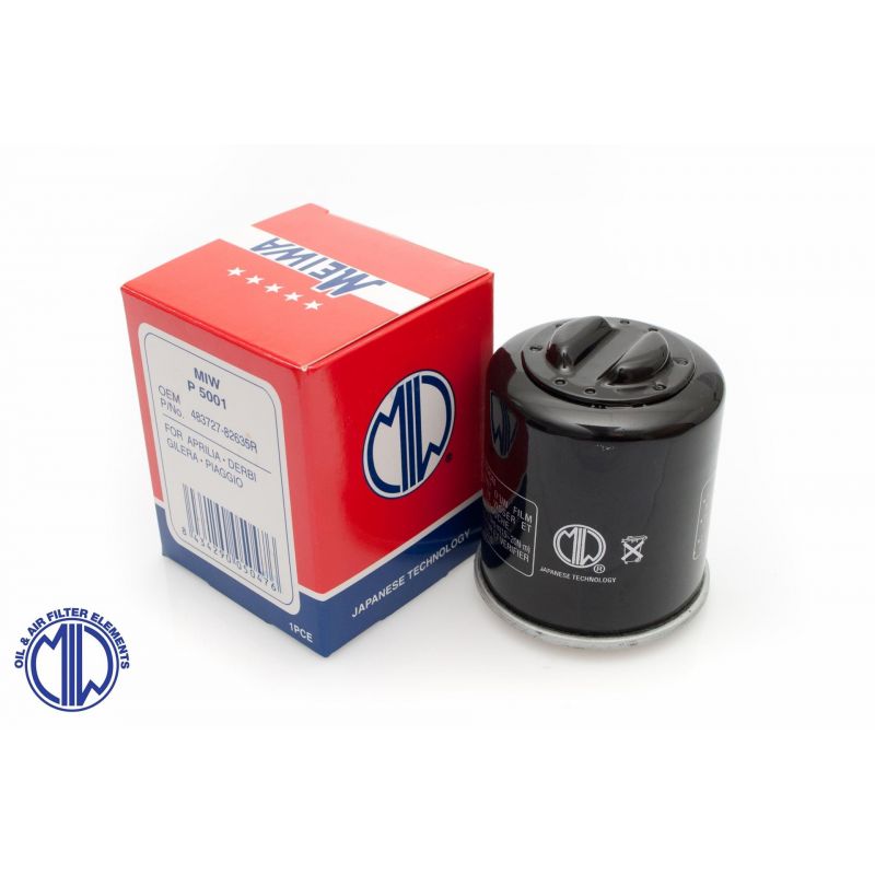 MIW (MEIWA) FILTR OLEJU APRILIA/ PIAGGIO/ DERBI (HF183) (50) - ZASTĄP