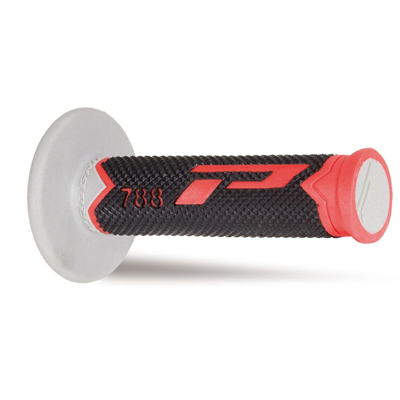 PROGRIP MANETKI PG788 OFF ROAD (22+25MM, DŁ.115MM) KOLOR CZERWONY/CZA