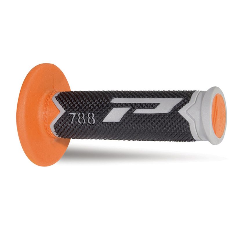 PROGRIP MANETKI PG788 OFF ROAD (22+25MM, DŁ.115MM) KOLOR SZARY/POMARA