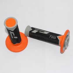 PROGRIP MANETKI PG788 OFF ROAD (22+25MM, DŁ.115MM) KOLOR SZARY/POMARA