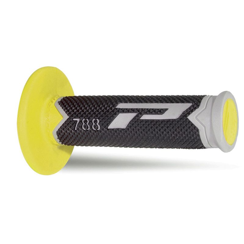 PROGRIP MANETKI PG788 OFF ROAD (22+25MM, DŁ.115MM) KOLOR SZARY/ŻÓŁ