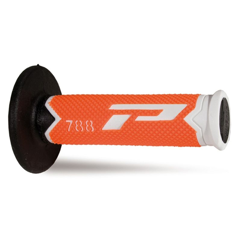 PROGRIP MANETKI PG788 OFF ROAD (22+25MM, DŁ.115MM) KOLOR BIAŁY/POMAR