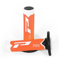 PROGRIP MANETKI PG788 OFF ROAD (22+25MM, DŁ.115MM) KOLOR BIAŁY/POMAR