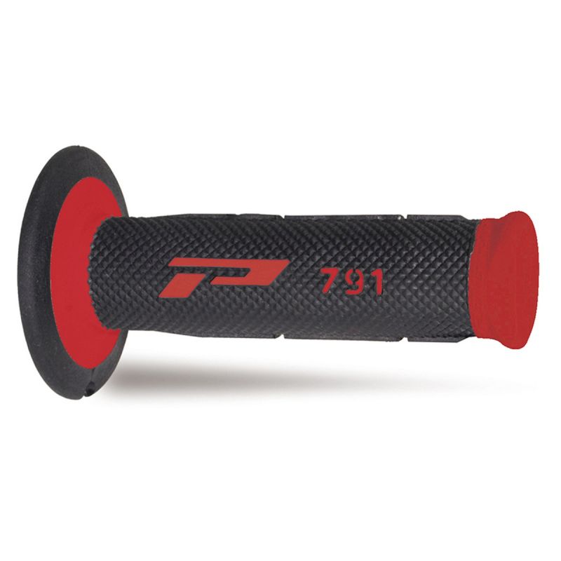 PROGRIP MANETKI PG791 OFF ROAD (22+25MM, DŁ.115MM) KOLOR CZERWONY/CZA