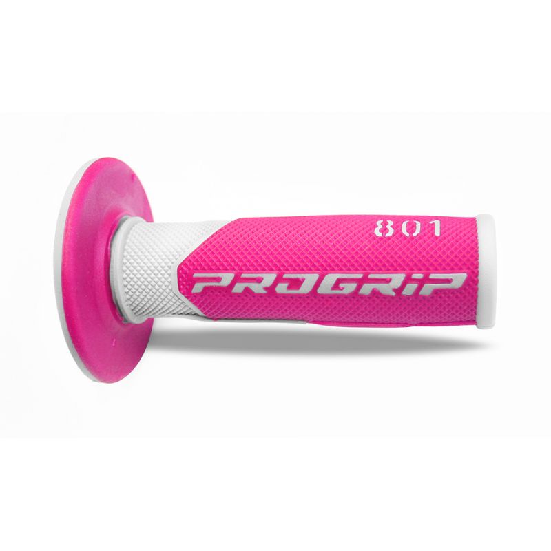 PROGRIP MANETKI PG801 OFF ROAD (22+25MM, DŁ.115MM) KOLOR BIAŁY/FUKSJ