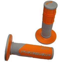 PROGRIP MANETKI PG801 OFF ROAD (22+25MM, DŁ.115MM) KOLOR SZARY/POMARA
