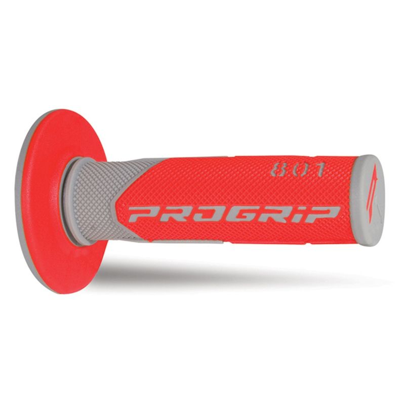 PROGRIP MANETKI PG801 OFF ROAD (22+25MM, DŁ.115MM) KOLOR SZARY/CZERWO