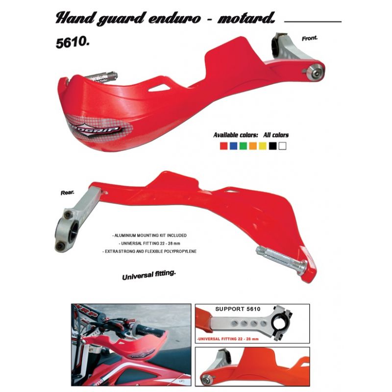 PROGRIP OSŁONY RĄK (HANDBARY) PG5610 MOCOWANE DWUPUNKTOWO (22+28MM) 