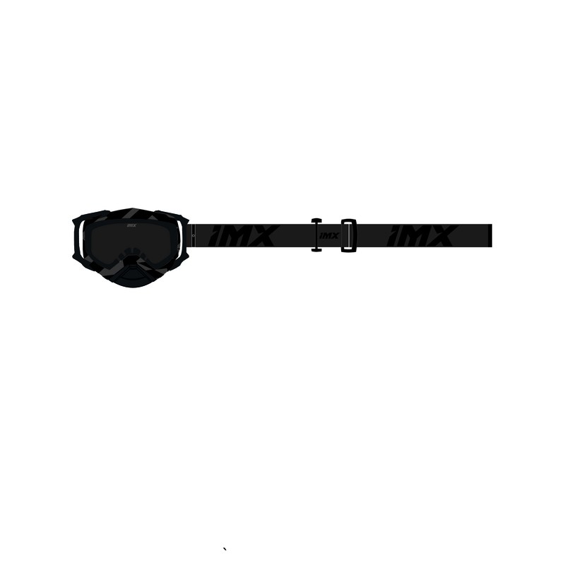 GOGLE IMX DUST GRAPHIC GREY GLS/BLACK - SZYBA DARK SMOKE + CLEAR (2 SZYBY W ZESTAWIE) ENDURO CROSS