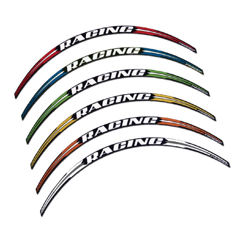 PROGRIP TAŚMA OZDOBNA NA FELGI RACING KOLOR ZIELONY (WYPUKŁA) (5026-