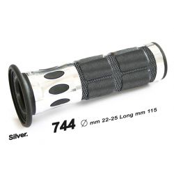 PROGRIP MANETKI PG744 SCOOTER ALU (22+25MM, DŁ.115MM) KOLOR SREBRNY (