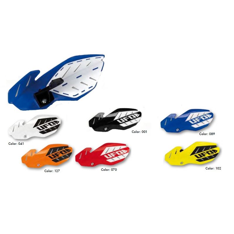 UFO PLASTIKI ZAMIENNE DO OSŁON RĄK (HANDBARÓW) FLAME KOLOR CZERWONY