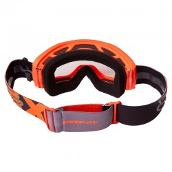 GOGLE FOX JUNIOR MAIN DIER PC FLUORESCENT ORANGE - SZYBA CLEAR (1 SZYBA W ZESTAWIE) ENDURO CROSS