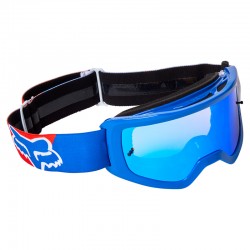 GOGLE FOX MAIN SKEW SPARK WHITE/RED/BLUE - SZYBA BLUE MIRRORED (1 SZYBA W ZESTAWIE) ENDURO CROSS