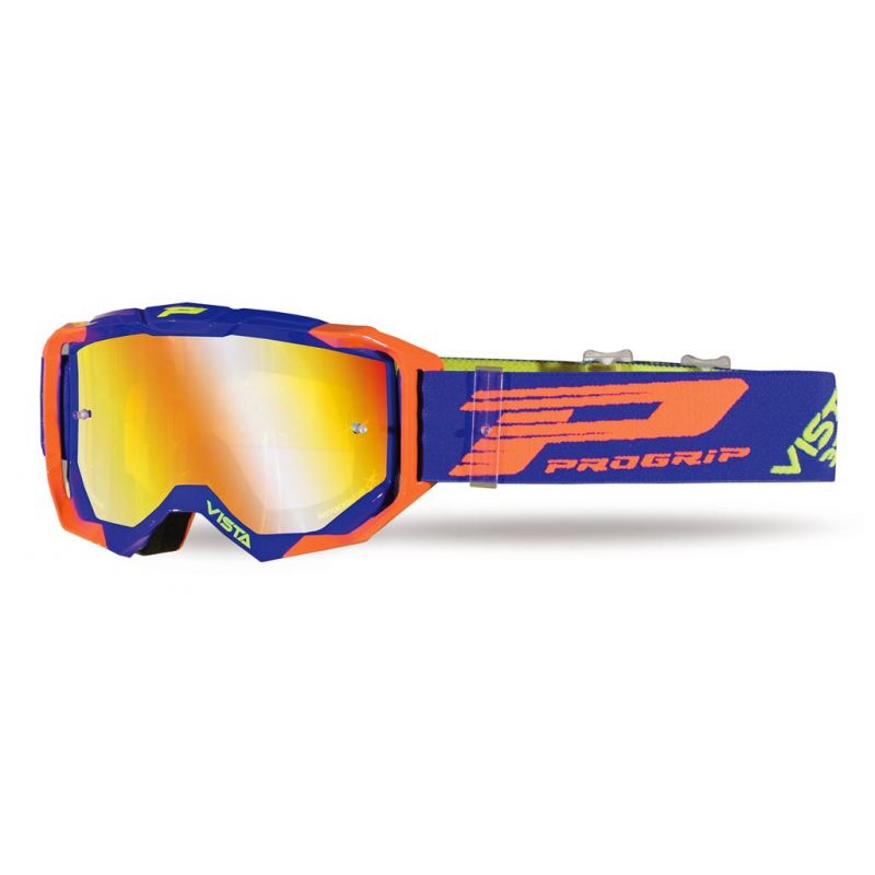 PROGRIP GOGLE PG3303-272 FL VISTA KOLOR NIEBIESKI/POMARAŃCZOWY FLUO (