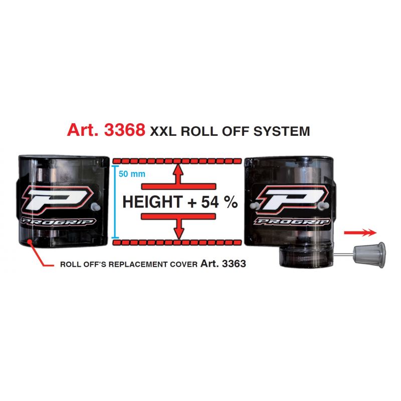 PROGRIP SYSTEM ROLL OFF XL PG3368 KOMPLETNY SZEROKOŚĆ 5CM (DO GOGLI 